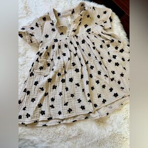 Rylee + Cru Fall Floral Button-Up Dress, sz 12-18m